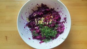 fermented purple cabbage 